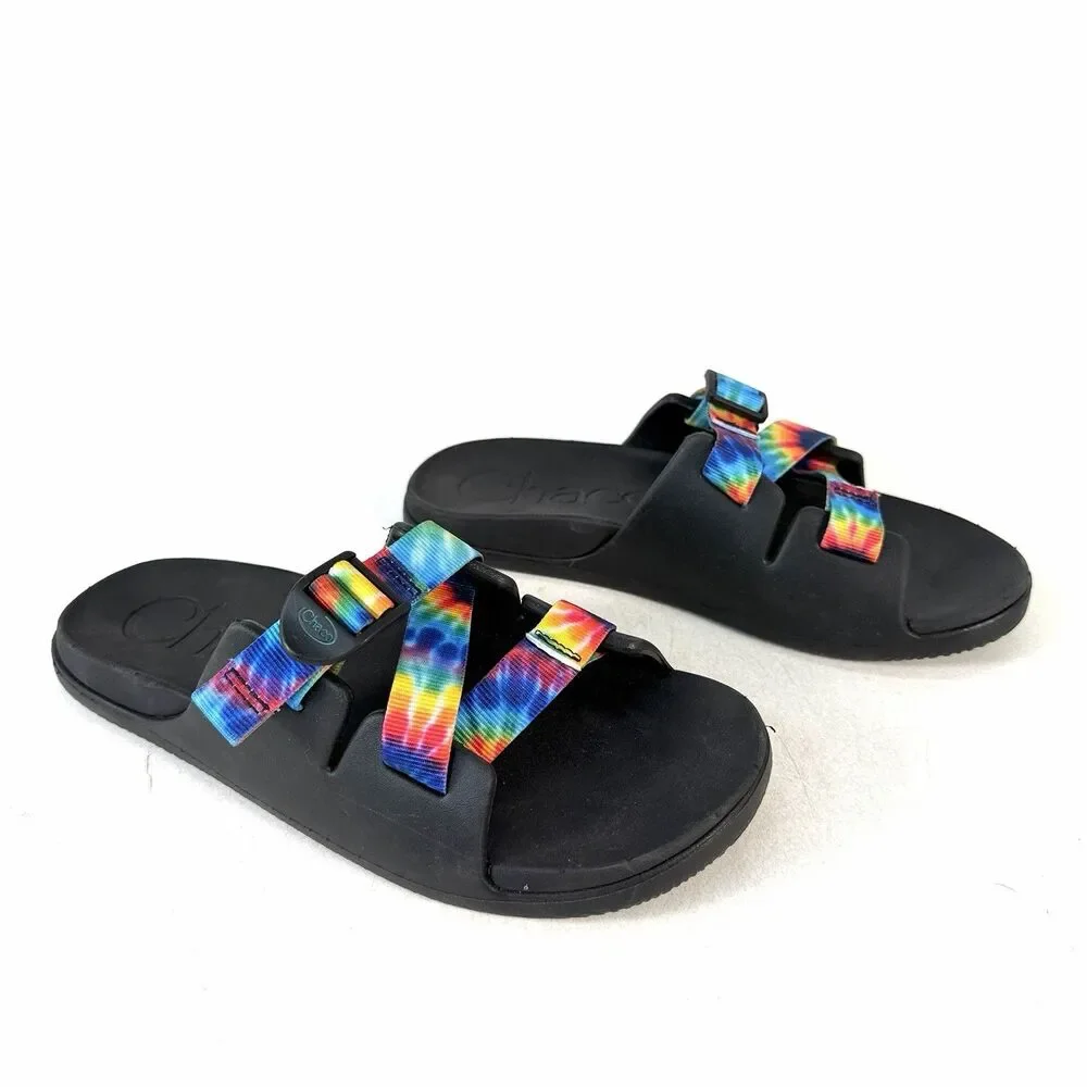 Chaco Chillos Kids Dark Tie Dye Sandals JCH180342 Kids Size US 6